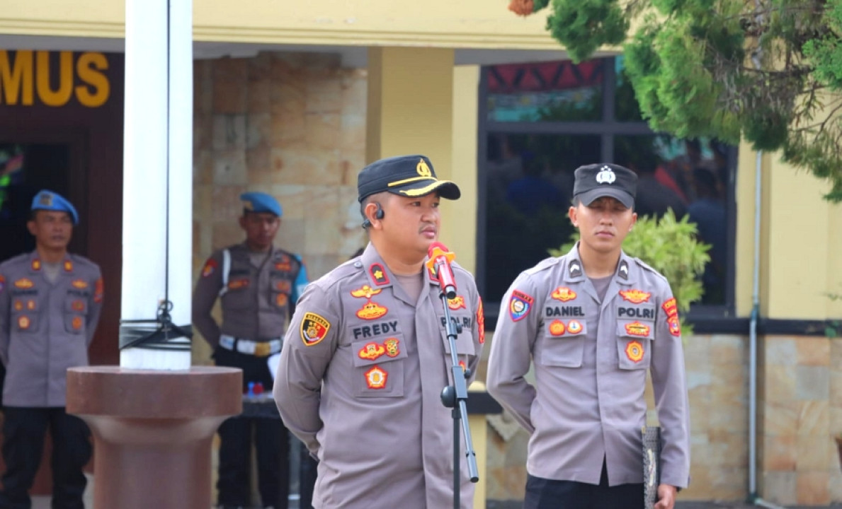Pimpin Apel Perdana, Ini Arahan Tegas Wakapolres Tanggamus Kompol Fredy Aprisa