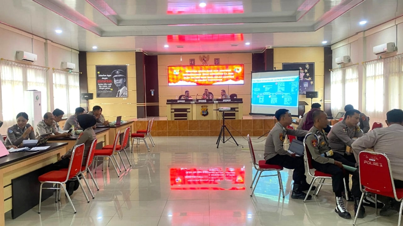 Polres Tanggamus Ikuti Sosialisasi dan Asistensi Pembangunan Zona Integritas 2026