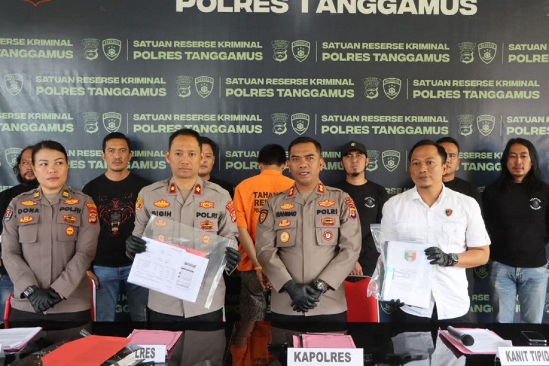 Dugaan Korupsi Dana Desa Lebih dari Rp1 Miliar, Satreskrim Polres Tanggamus Tahan Kakon Atar Lebar 