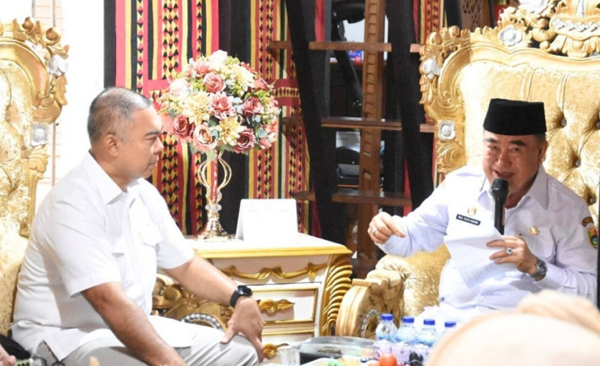 Bupati Tanggamus Terima Audiensi Anggota DPR RI Komisi VII Rycko Menoza SZP 