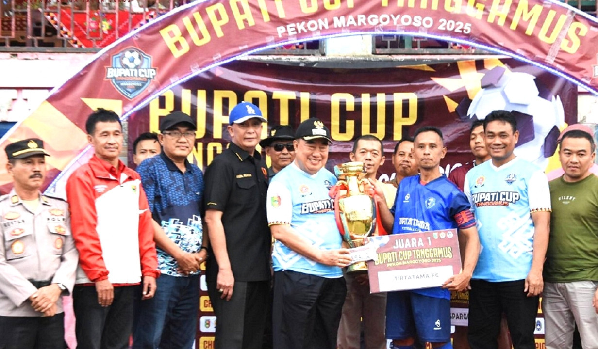 Bupati Hadiri Grand Final Bupati CUP di Lapangan Sepak Bola Pekon Margoyoso