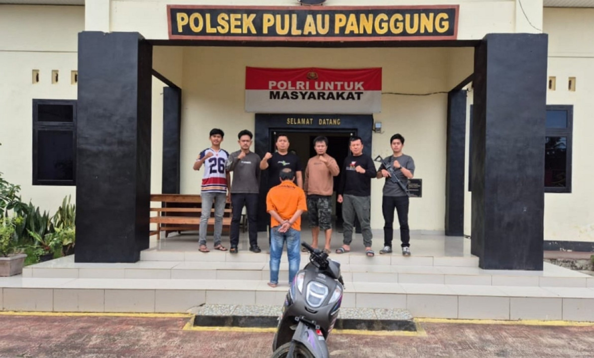 Polsek Pulau Panggung Tangkap Tersangka Curanmor dan Dua HP di Pekon Sindang Marga