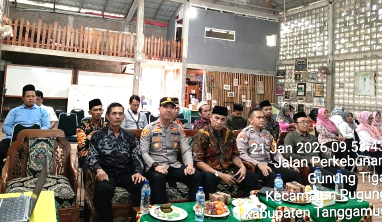 Kapolsek Pugung Hadiri Rapat Evaluasi Bulanan SPPG Babakan Tahun 2026