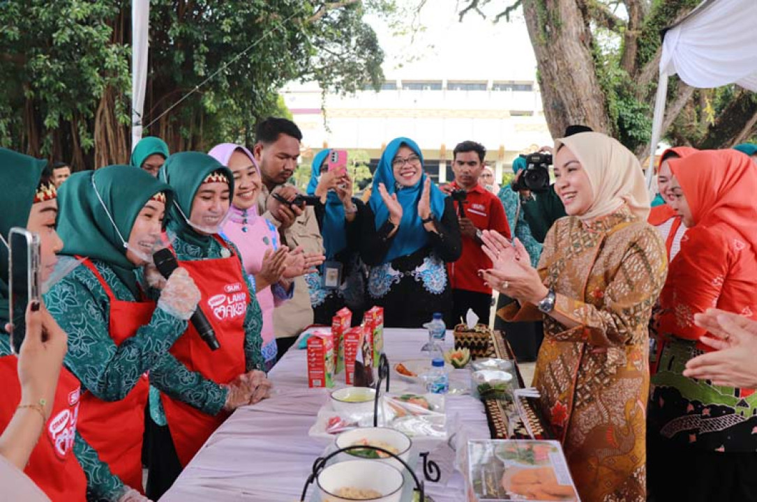 TP. PKK Provinsi Lampung Gelar Lomba Kreasi Lahap Makan