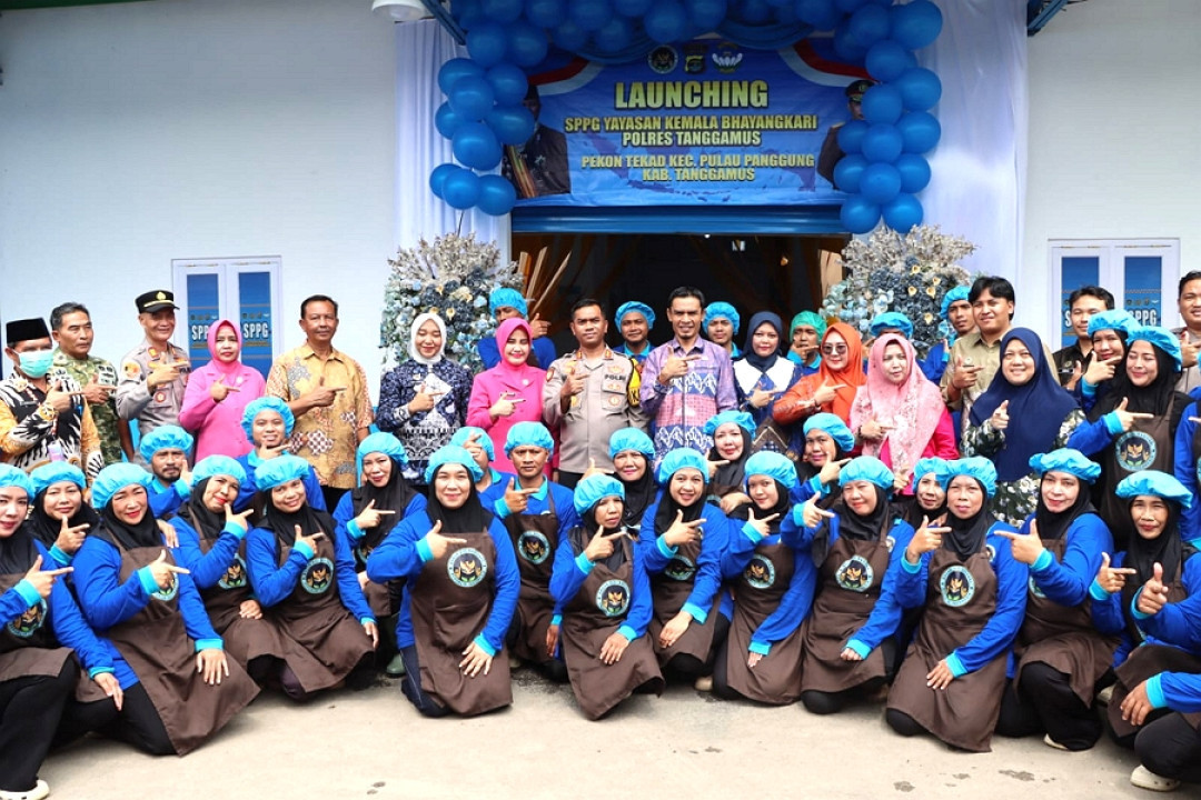 SPPG Yayasan Kemala Bhayangkari Polres Tanggamus Diresmikan Serentak oleh Presiden RI