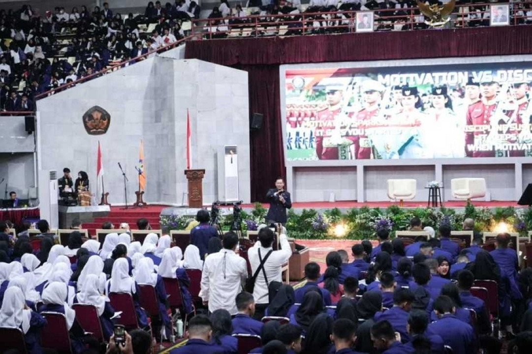Wali Kota dan Wakil Wali Kota Metro Hadiri Stadium General Bersama Menko AHY di UNILA
