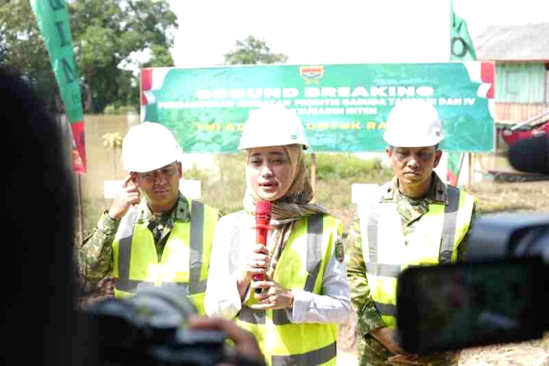 Wagub Bersama TNI dan Pemkab Lamtim Lakukan Ground Breaking Pembangunan Jembatan Perintis Garuda
