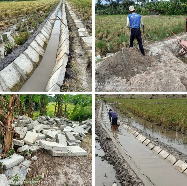 Proyek Irigasi BBWS Mesuji Sekampung di Palas Diduga Asal Jadi