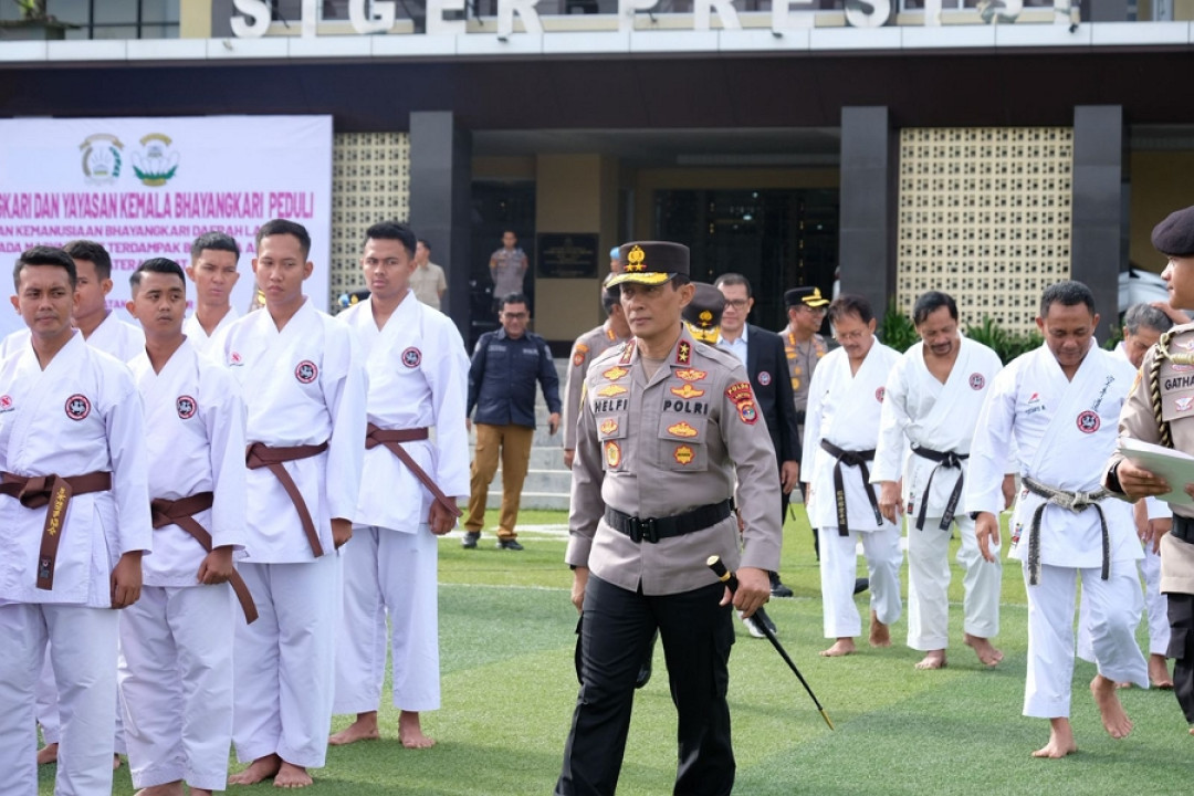Kapolda Lampung Buka Ujian Sabuk Hitam Karate Inkanas Regional Zona I 2025