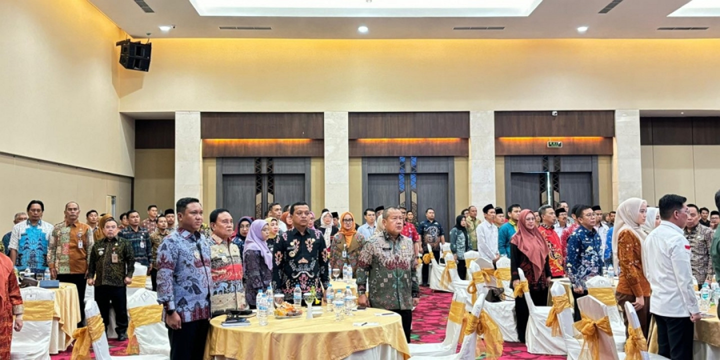 Wabup Lambar Hadiri Rakorda Baznas Provinsi Lampung dan Launching Gerakan Sadar Zakat
