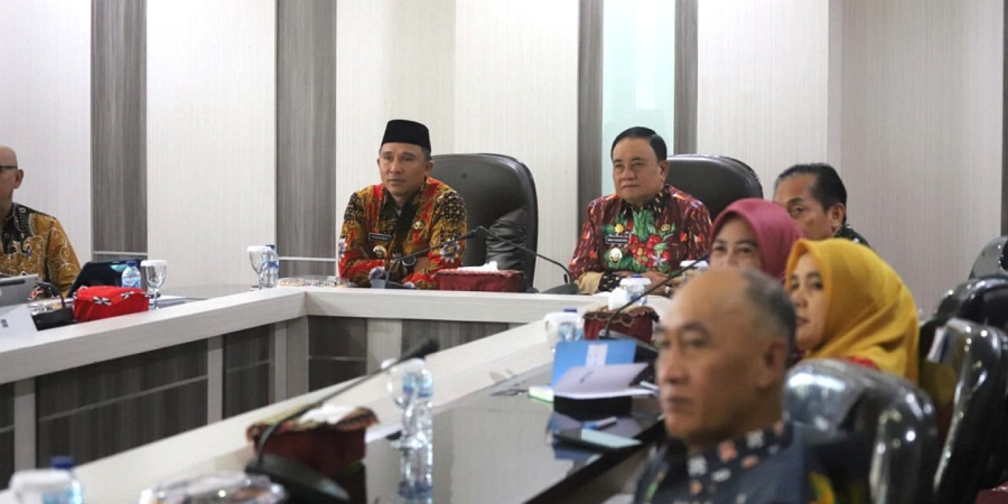 Bupati dan Wakil Bupati Lampung Barat Ikuti Entry Meeting BPK, Targetkan WTP Tetap Terjaga