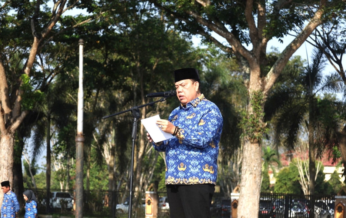 Wabup Azwar Hadi Pimpin Upacara Peringatan Hari Otonomi Daerah ke-30 