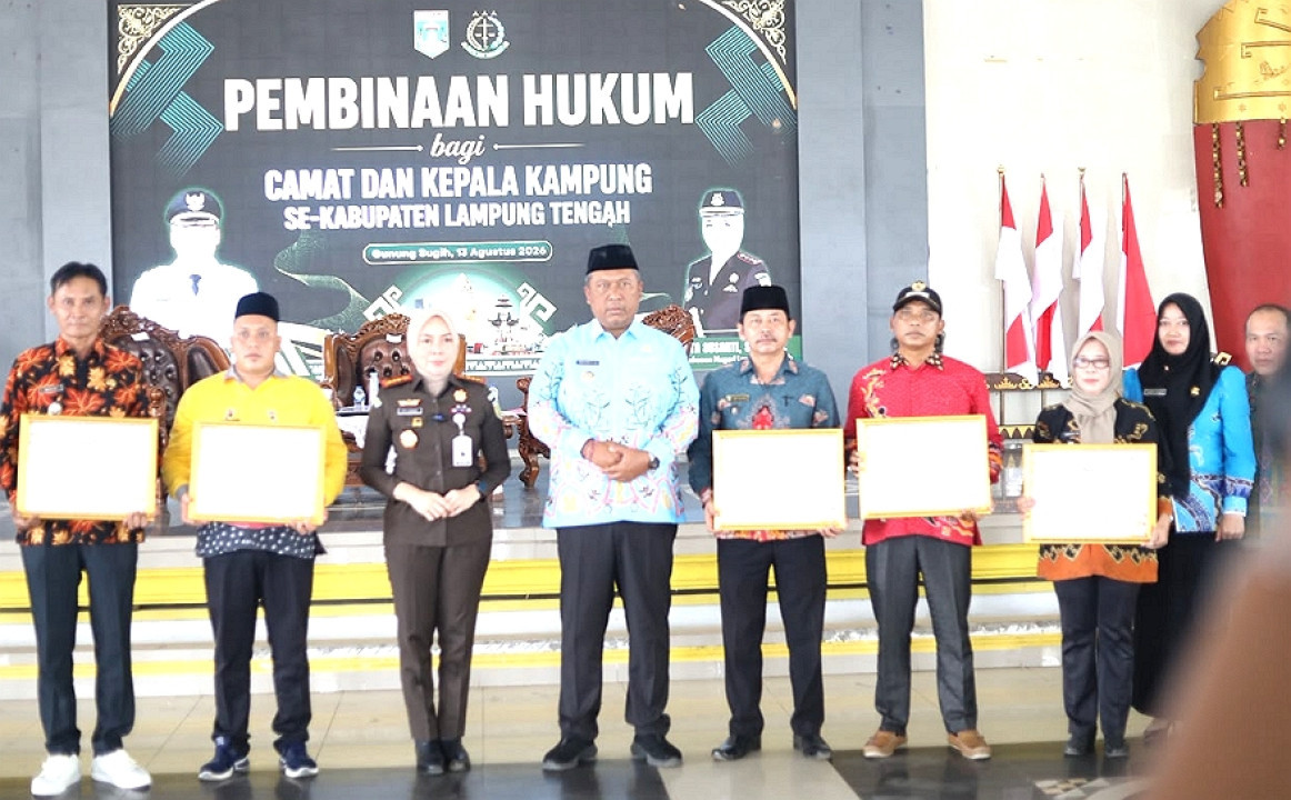 Pemkab Lamteng Perkuat Pemahaman Hukum Camat dan Kepala Kampung
