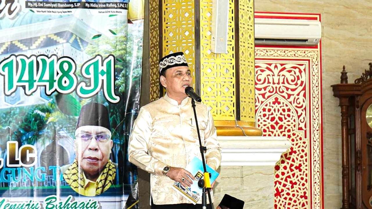 Ribuan Jamaah Padati Masjid Agung Taqwa Kota Metro, Peringati 1 Muharram 1448 Hijriah