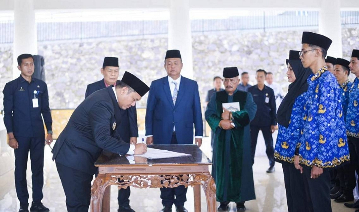 Pemkab Pesawaran Lantik 123 Pejabat Fungsional