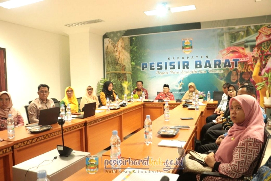 Wakil Bupati Pesisir Barat Ikuti Rapat Virtual Bersama Kemenkes RI