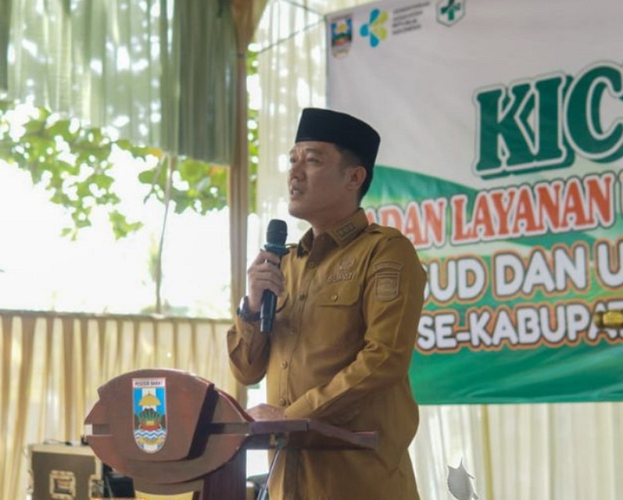 Bupati Dedi Irawan Buka Kick Off Blud UPTD Puskesmas se-Pesibar