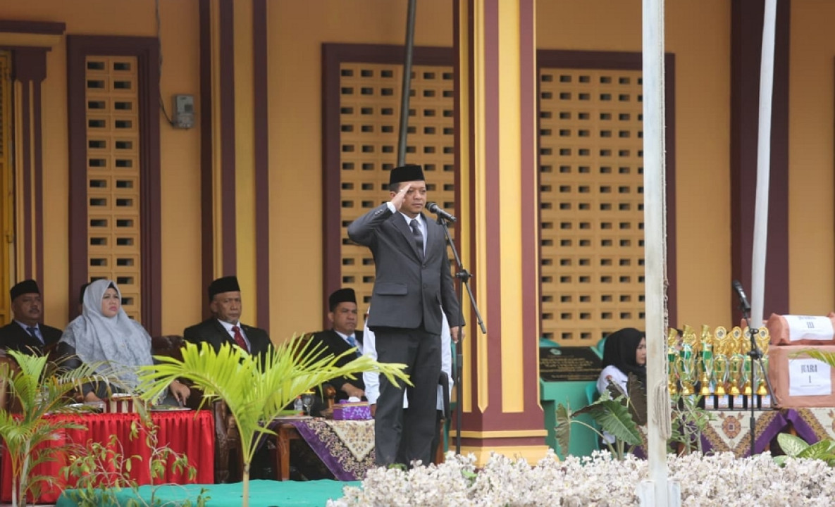 Bupati Pringsewu Jadi Pembina Upacara Hari Amal Bhakti ke-80 Kementerian Agama