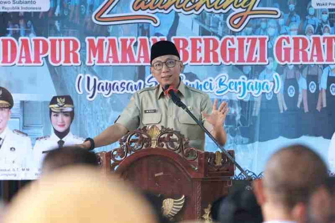 Lampung Catat Persentase Tertinggi Nasional Operasional Dapur Pemenuhan Gizi