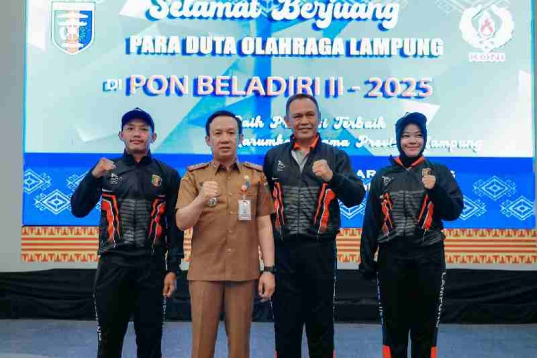 Pemprov Lampung Lepas 80 Atlet PON Beladiri II-2025 Kudus