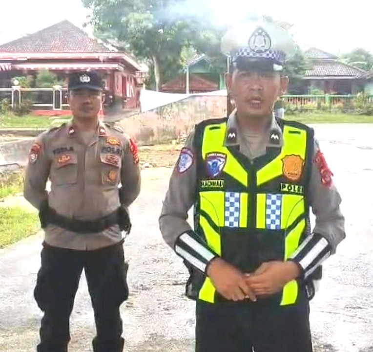 Pangamanan Nataru dan Operasi Lilin 2025-2026, Pos Gayam Polres Lamsel Aktif Laksanakan Patroli 