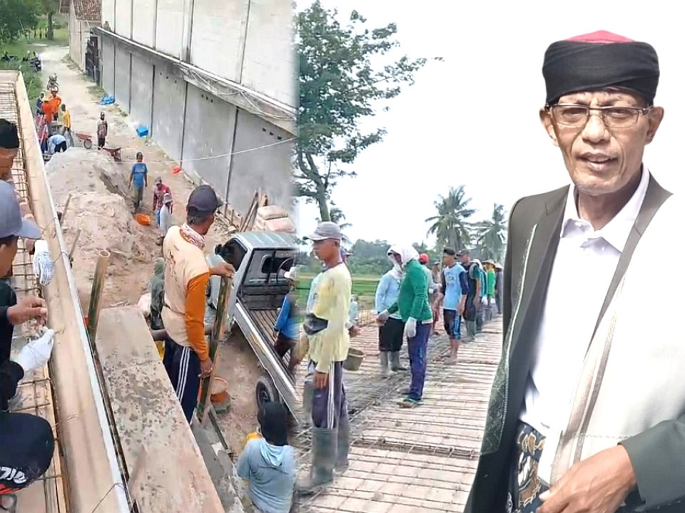 KH RM Soleh Bajuri Wujudkan Amanat Sanadz, Bangun Gedung Kholwat di Lamsel