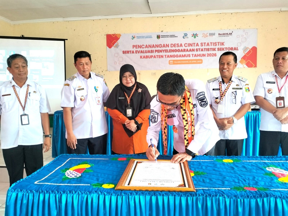 Tanpa Data, Semua Jadi Sia-sia, Wabup Agus Suranto Pimpin Komitmen EPSS 2026 di Tanggamus