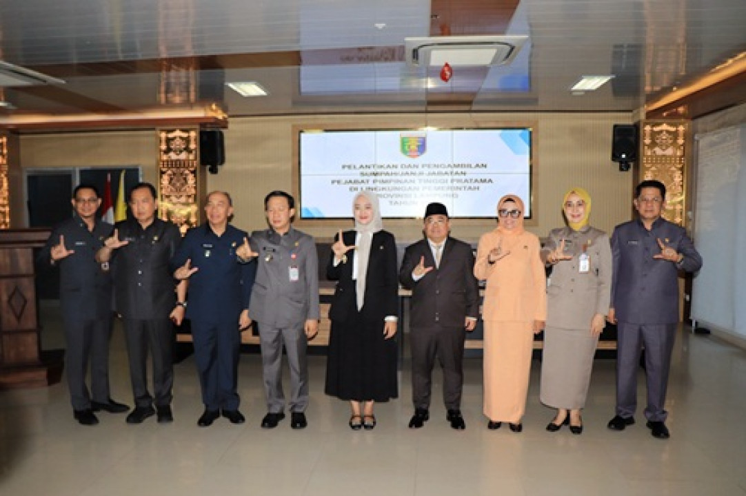 Wagub Jihan Lantik dr. Imam Ghozali sebagai Direktur RSUD Dr. H. Abdul Moeloek