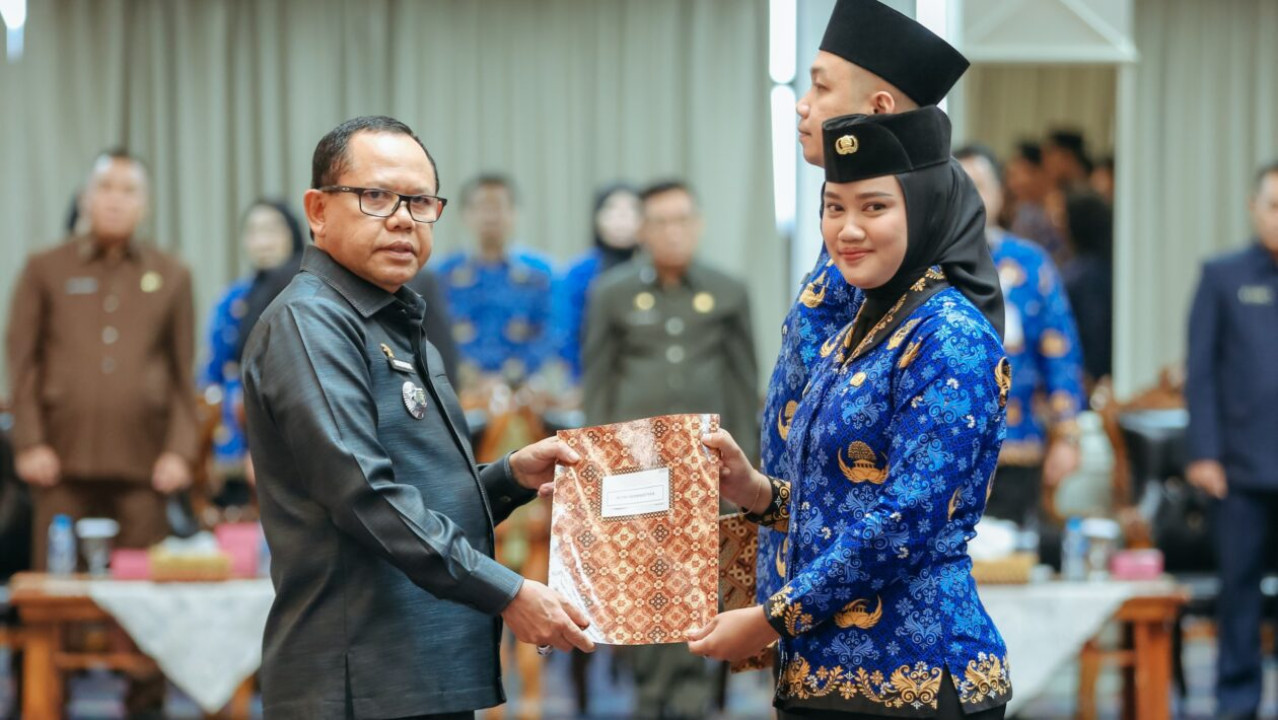 Kepala BKD Lampung Pantau Langsung Pelantikan 1.082 PPPK Tahap II